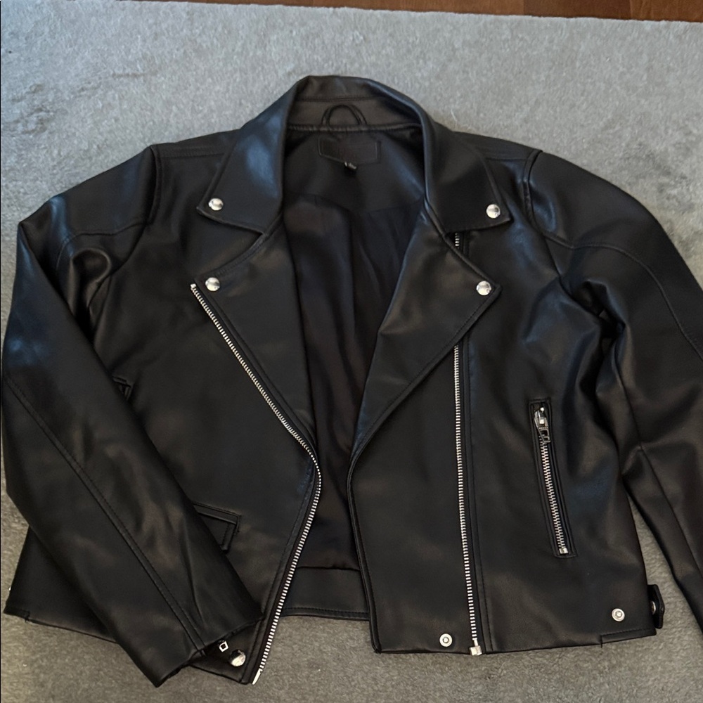 Blank NYC Jet Black Faux Leather Jacket